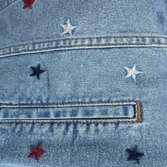Driftwood Jeans Classic Embroidered Denim Jacket Starry Night Americana Large - Picture 12 of 16